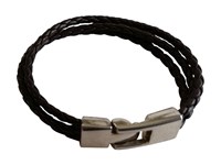 Bracelet en simili cuir tressé homme